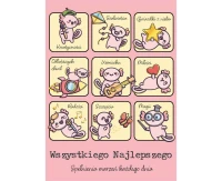 Greeting Card B6 Axolotls from Instagram, 1 pc.